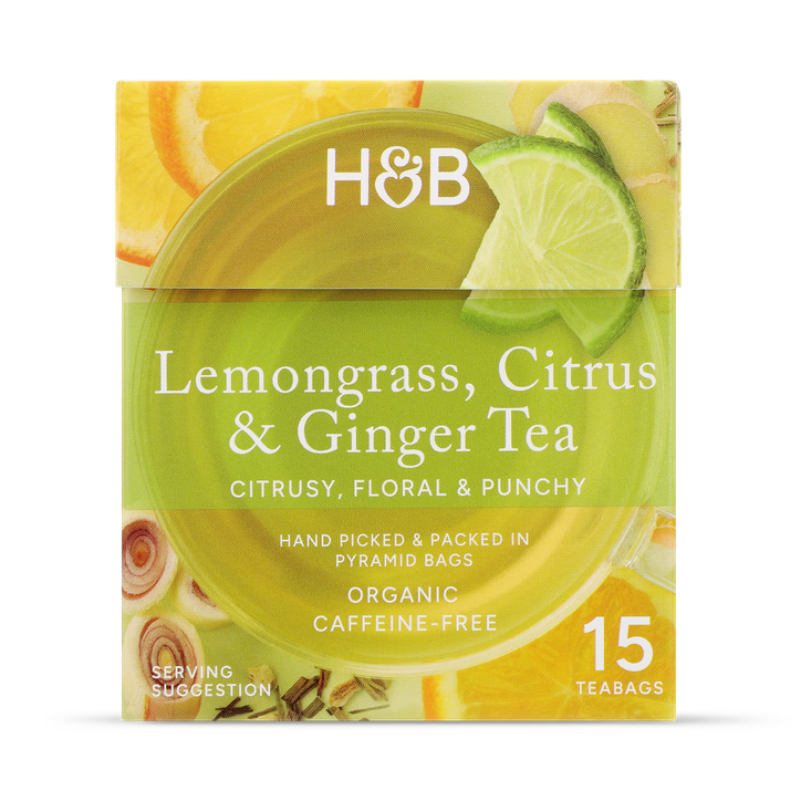 Holland & Barrett Té de Hierba Limón, Cítricos y Jengibre - 15 Bolsitas