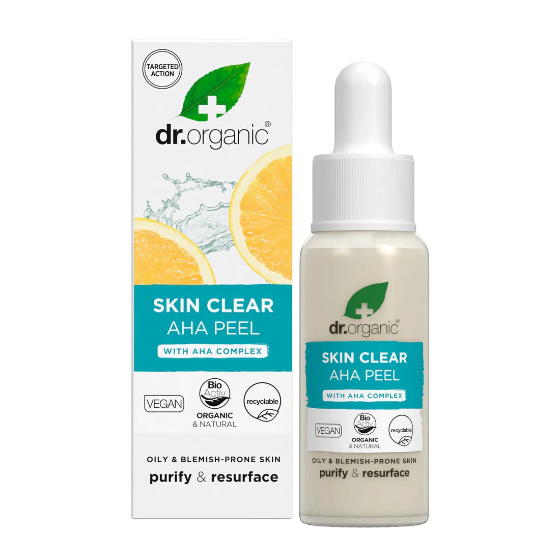 Dr Organic Peeling AHA Purificante Skin Clear - 30ml
