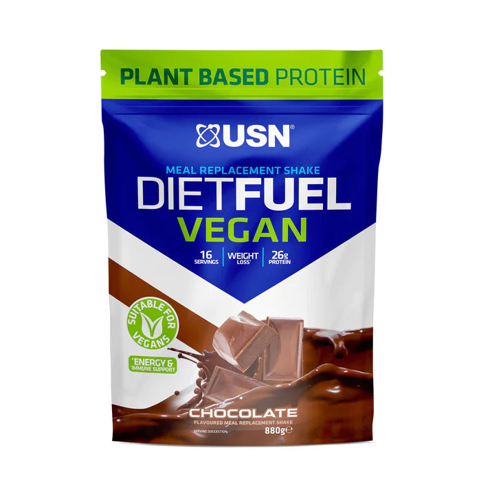 USN DIET FUEL Vegano Batido Sustitutivo de Comida - 880g