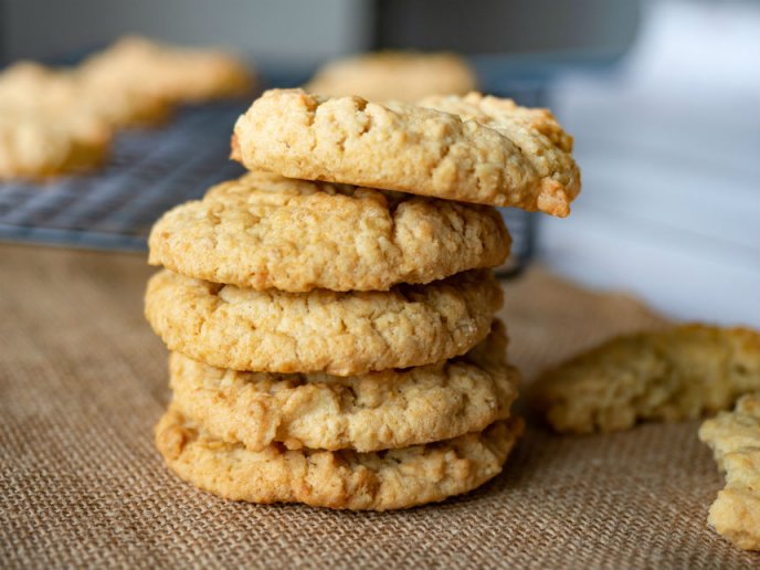 Galletas de coco bajas en calorías y sin harina