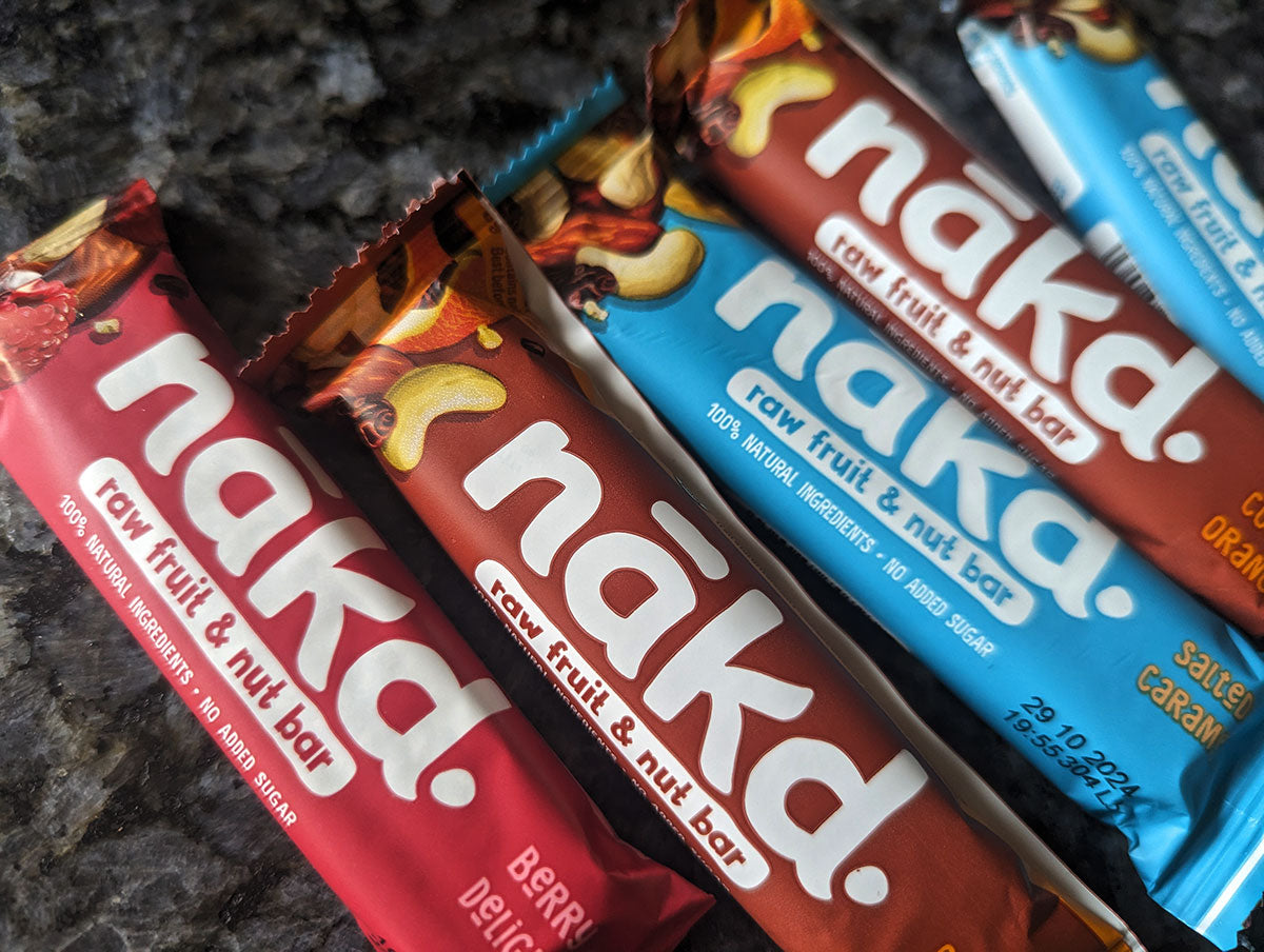 Snacks saludables y barritas de la marca Nakd