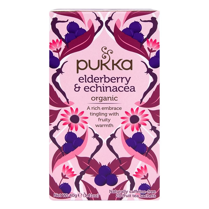 Pukka Té Orgánico de Saúco y Equinácea - 20 Bolsitas