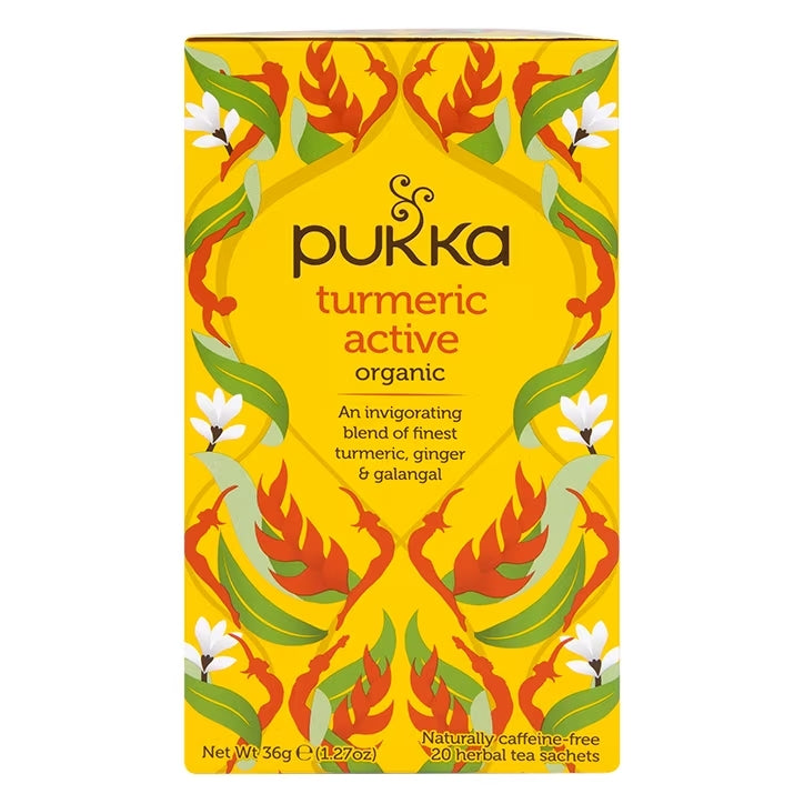 Pukka Té Activo de Cúrcuma Orgánica - 20 Bolsitas de Té