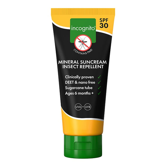 Incognito Repelente de Insectos Protector Solar Mineral FPS 30 - 100ml