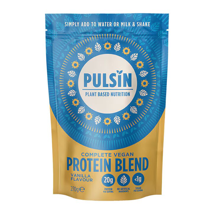 Pulsin Mezcla Completa de Proteína Vegana Sabor Vainilla en Polvo - 270g