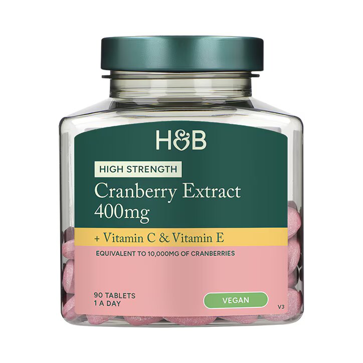 Holland & Barrett Extracto de Arándano Rojo de Alta Potencia 400 mg - 90 Comprimidos