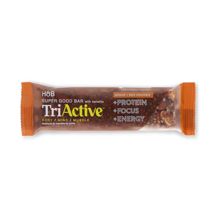TriActive Barrita Super Buena Sabor Almendras y Chocolate Negro - 50g