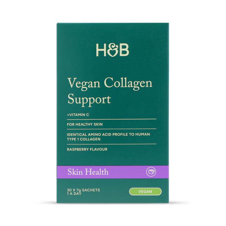 Holland & Barrett Apoyo de Colágeno Vegano + Vitamina C Sabor Frambuesa - 210g