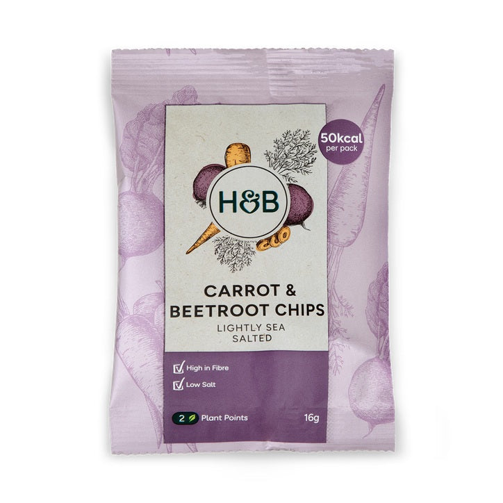 Holland & Barrett Chips de Zanahoria y Remolacha - 16g
