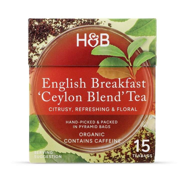 Holland & Barrett Té Desayuno Inglés Mezcla de Tés de Ceilán - 15 bolsitas