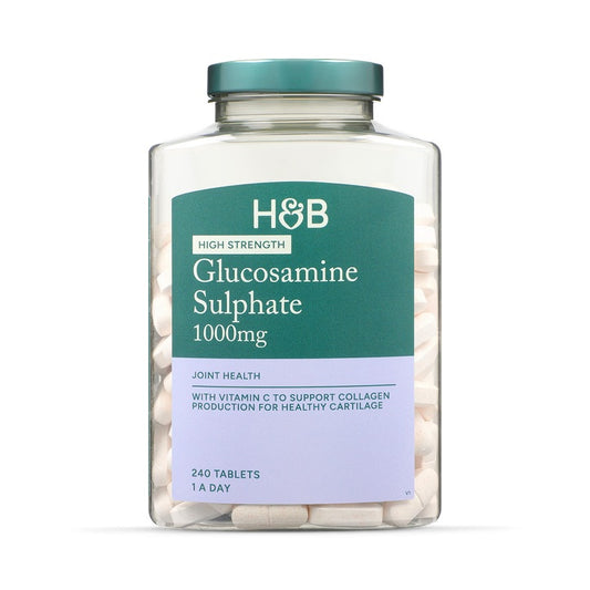 Holland & Barrett Sulfato de Glucosamina 1000mg Alta Potencia - 240 Comprimidos