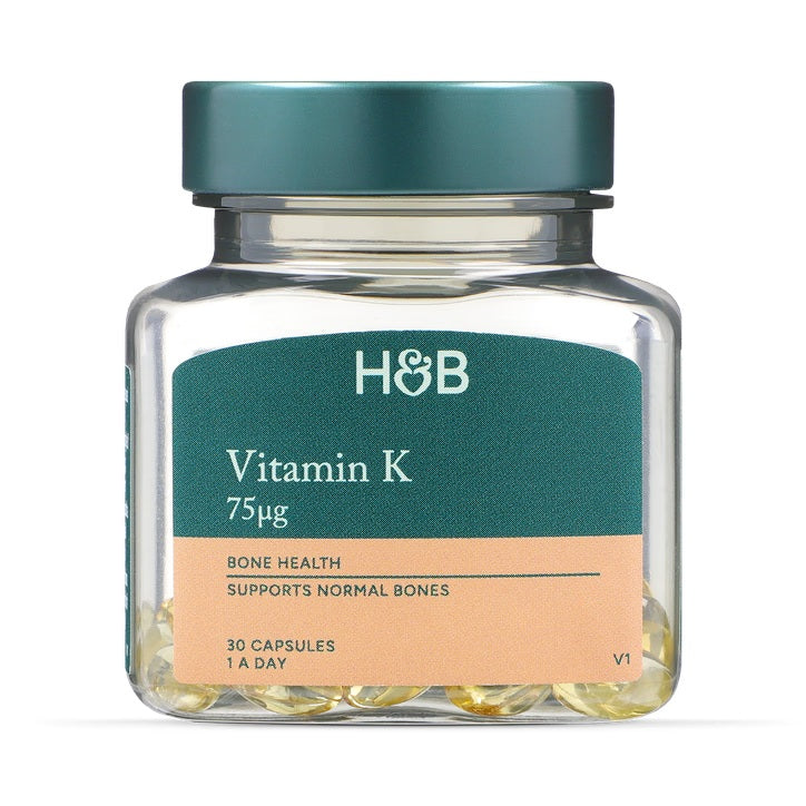 Holland & Barrett Vitamina K 75µg - 30 cápsulas