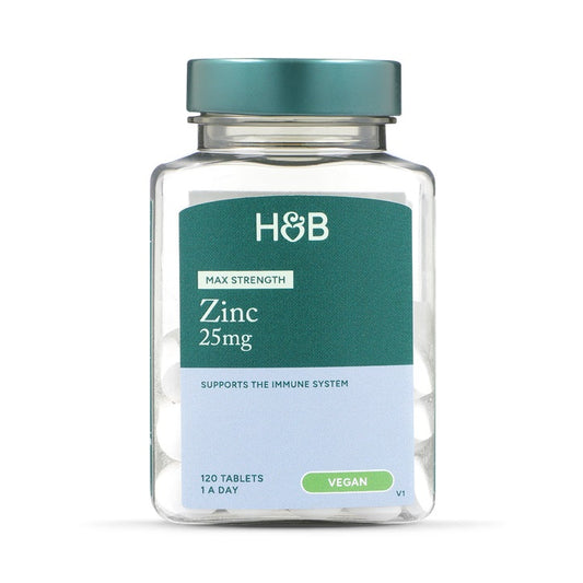 Holland & Barrett Zinc 25mg Alta Potencia - 120 Comprimidos