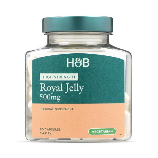 Holland & Barrett Jalea Real 500mg de Alta Potencia - 90 Cápsulas