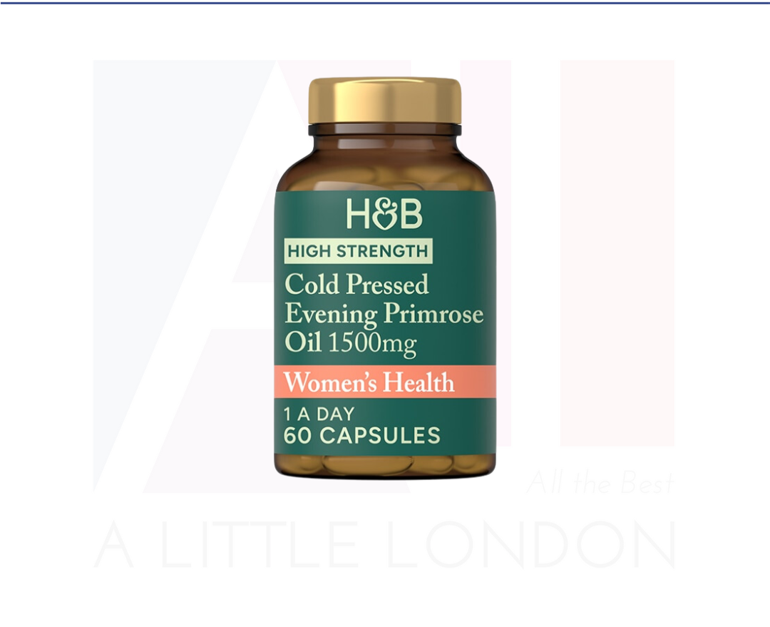 Holland & Barrett Aceite de Onagra Prensado en Frío de Alta Potencia 1500 mg - 60 Cápsulas