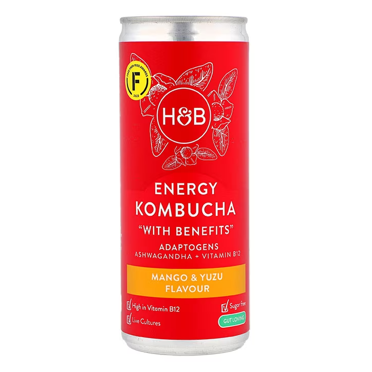 Holland & Barrett Energy Kombucha Sabor Mango y Yuzu - 250ml