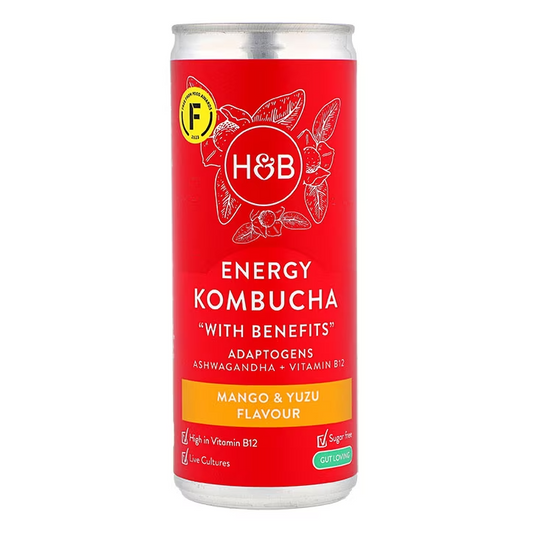 Holland & Barrett Energy Kombucha Sabor Mango y Yuzu - 250ml