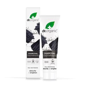 Dr Organic Pasta de Dientes Blanqueadora con Carbón Vegetal - 100ml