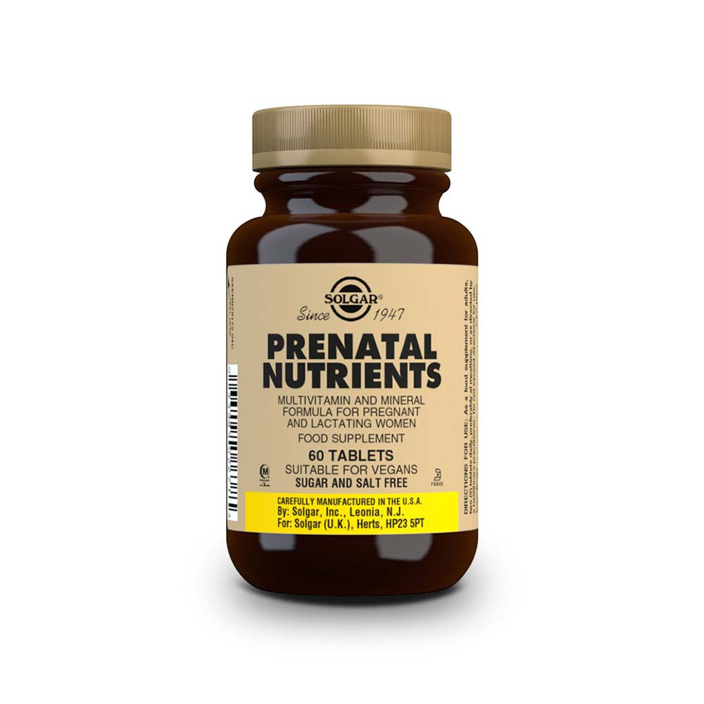 Solgar Nutrientes Prenatales - 60 y 120 Comprimidos