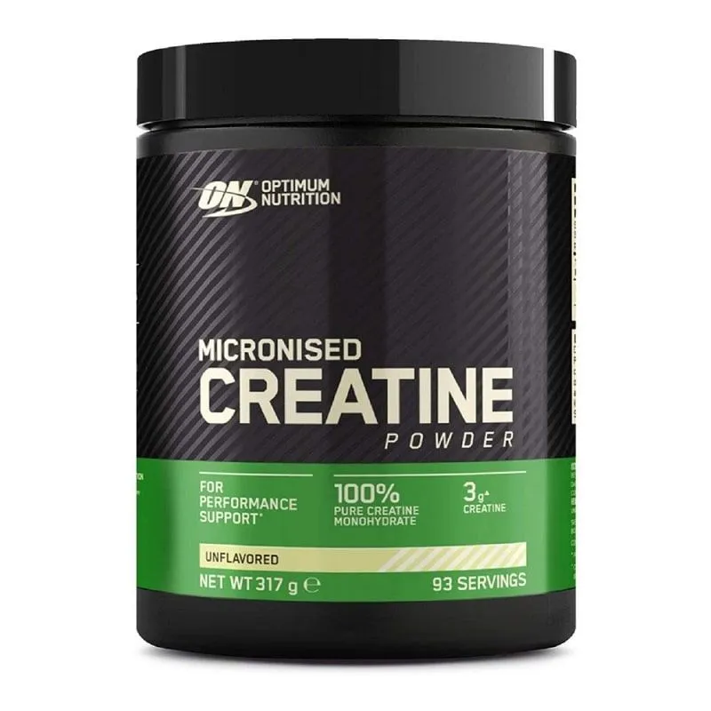 Optimum Nutrition Creatina Micronizada en Polvo Sin Sabor - 317g