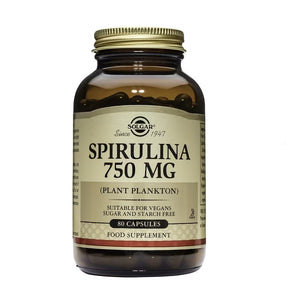 Solgar Espirulina 750mg - 80 cápsulas