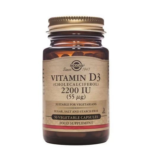 Solgar Vitamina D3 Colecalciferol 2200 UI (55 μg) - 50 cápsulas vegetales