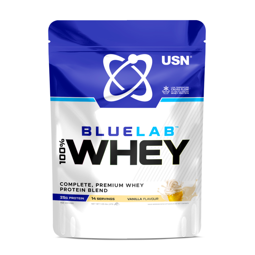 USN Blue Lab™ 100% Mezcla de Proteína de Suero Premium - 476 g