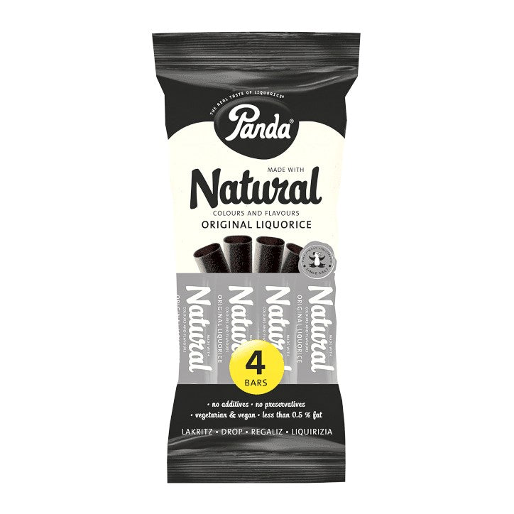 Panda Natural Pack 4x32g Barritas de Regaliz Original - 128g