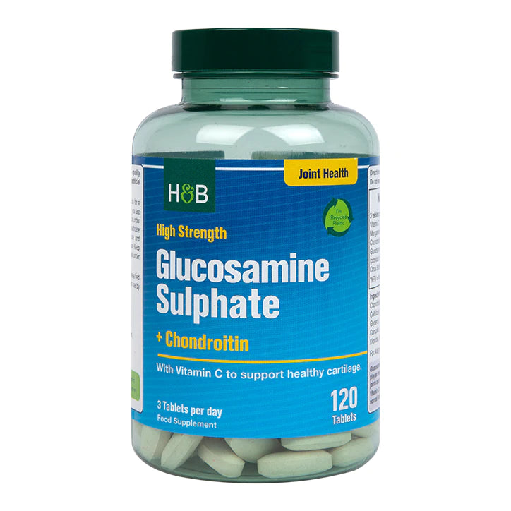 Sulfato de Glucosamina + Condroitina Alta Potencia 1100mg - Tabletas