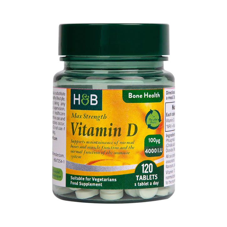 Vitamina D 4000 UI 100ug - 120 Comprimidos