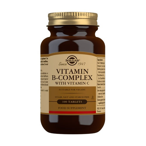 Solgar Vitamina B-Complex con Vitamina C - 100 Comprimidos